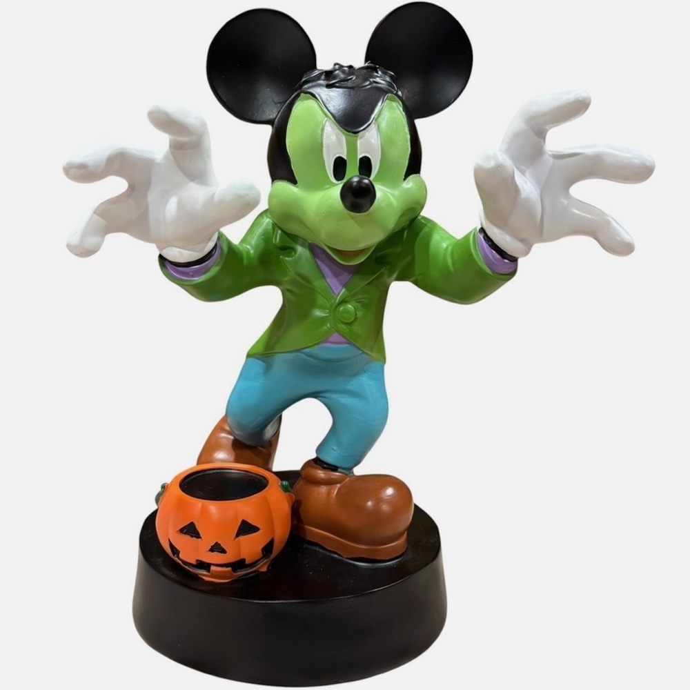 NWOT Disney Mickey Mouse Frankenstein Halloween Figure Statue Figurine 12”